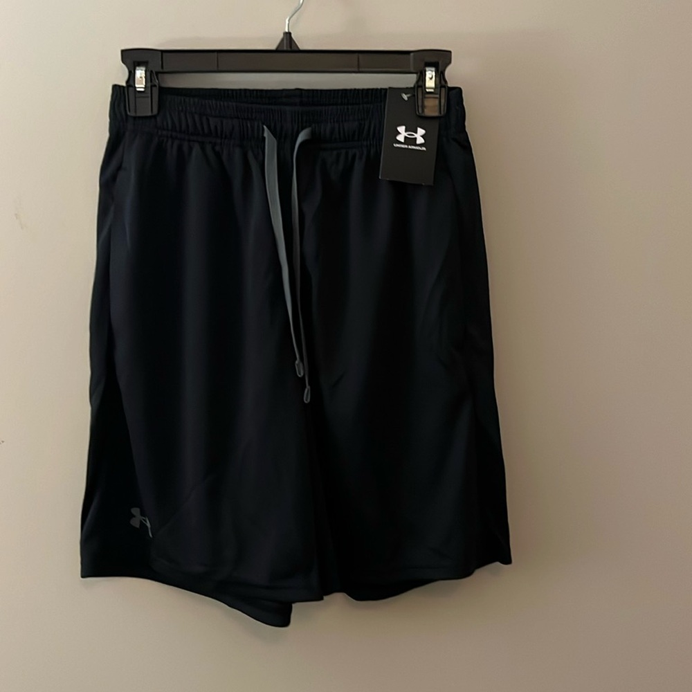 New Mens Under Armour Black Armour Shorts - Small